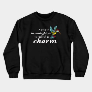 A Group of Hummingbirds is Called a Charm Crewneck Sweatshirt